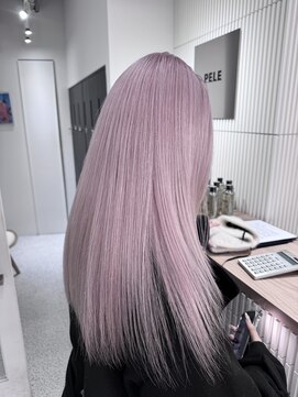 ペレ 渋谷(PELE) 着物/メルティカラー/似合わせカット/ウェーブミディアム/渋谷