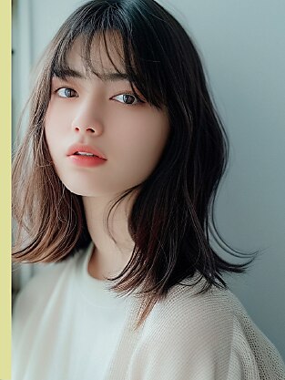 小顔矯正カット＋シャンプー \3800