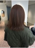 【nanami】オレンジベージュ × ミディアムヘア
