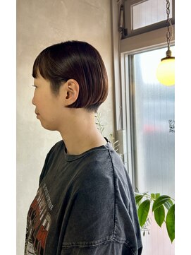 フープ 川越(hoop) 襟足は刈り上げのミニミニボブ