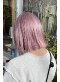 パールピンク×ボブ