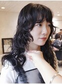 【macana指名】レイヤーパーマロングパーマウルフカット