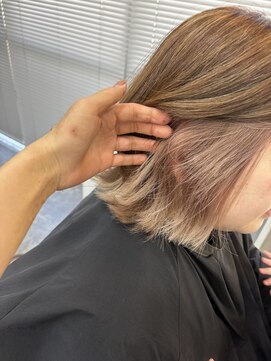 ファビ 渋谷(Fab) くびれヘア/暗めカラー/アプリコットオレンジ/縮毛矯正