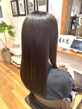 トモリヘアルーム (tomori Hair room) メテオカラー&ネオメテオストレートWで美髪ケア