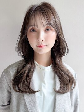 リヤン 表参道(lyann) 美髪愛されセミディエアリーカール斜めバング似合わせカット