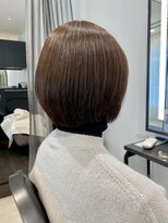 メゾンブラン 川西阪急店(Maison Blanc)&nbsp;大人丸みボブ × 艶髪ストレート