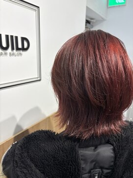 ギルド 東久留米店(GUILD) 艶感レッドカラー×レイヤー