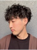 刈り上げマッシュ×無造作パーマ【八王子】