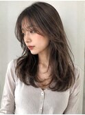 【MICHI 富田店　古作蓮】セミディレイヤー シースルーバング