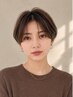 カット+白髪ぼかしカラー(ハイライト無し)¥1¥15850 /ショート/ボブ/川越