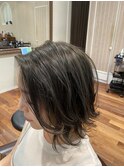 透明感ミディアムボブ