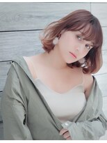 ヘアアンドメイク エジェリ(hair&make egerie) シースルーバング♪切りっぱなし外国人風ボブ2 グラデーション