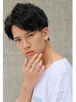 フランクスバーバー アンド ビアークラブ(FRANK'S BARBER and BEER CLUB)&nbsp;くせ毛風パーマフェザーマッシュソフトツーブロック