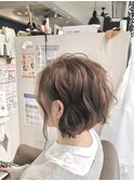 髪質改善 前下がりボブ ショコラカラー