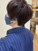 ピンクカラーのショート