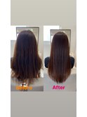 髪質改善ストレート×髪質改善トリートメント