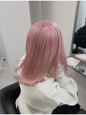 ホワイトピンク_ブリーチ2回