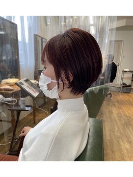 アンダーバーホワイトモデ 河内長野(_WHITE mode) ◎20代30代40代50代大人スタイルショートピンクカラー河内長野