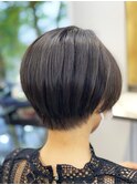 20代30代40代★小顔◎ナチュラルベリーショートブラウン