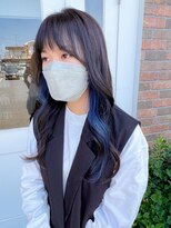 ユイマァル 連島店(YUIMARL) インナーカラー_ネイビーブルー