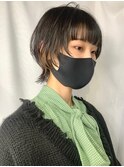 ショートウルフ インナーカラー