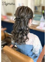 タグマル&nbsp;結婚式に☆ウエーブのハーフアップ☆