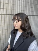 緩めパーマ