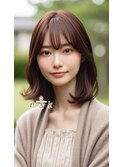 コテ巻き風パーマ