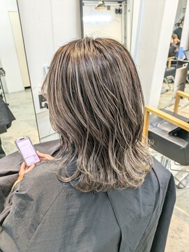 ナンバースリー 溝の口店(Number Three) ハイライト×グレージュ