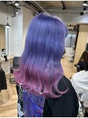 パープルピンクグラデーション
