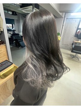 エン(en) デザインカラーグレージュカラーハイトーンミディアムレイヤー