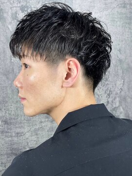 ヒロギンザ 青山店(HIRO GINZA) ハイライト/マッシュパーマ/ウルフ/アッシュブラック/波巻き