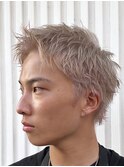 短髪ショートハイトーンメンズカラー