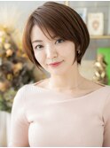 小顔かきあげバングショートマッシュウルフc5上尾20代30代40代