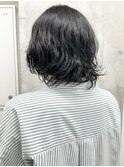 ＊くせ毛風ボブアンニュイ時短くせ毛カット前髪あり30代40代2