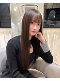 最高級シールエクステ/ぱっつん前髪/艶カラー/梅田美容室/
