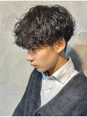 波巻きスパイラルパーマメンズパーマメンズマッシュ群馬県高崎