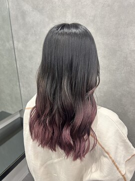 プライズ 成増店(prize) ピンクラベンダー グラデーション ダブルカラー 成増