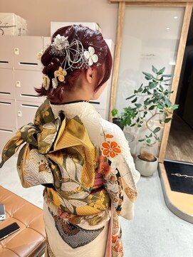 ヒビヲ(HIBIO) 横浜卒業式ヘア着付け成人式浴衣ダブルカラーハイトーンカラー