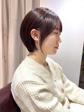 ラミエ バイ メルト 吉祥寺(lamie by melt) *滝田*マロンベージュ小顔フェザーショートカットボブ吉祥寺人気
