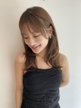 ガーランド (Garland) 大人かわいい小顔くびレイヤーまろベージュ小顔レイヤーカット