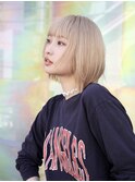 レイヤーカット/ハイトーンカラー/切りっぱなし/ロブ/FIEL東戸塚
