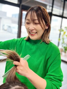 ネイビーヘアデザイン(navy hair design)の写真/【安定感抜群の女性スタイリスト】あなたに似合うヘアスタイルと居心地のいい空間を！
