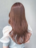 ロング顔周りレイヤー韓国ヘア美髪_ba485951