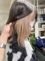 ベレーザ 渋谷神南(Beleza)&nbsp;3711黒髪アッシュインナーカラーミルクティーホワイトブロンド