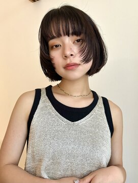 アペロ 柏(Apero) レイヤーボブ/顔まわりレイヤー/ミニボブ/暗髪ボブ/柏美容室