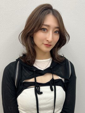 ロンドイディールバンダイ 新潟万代(Lond ideal) レイヤーボブ×ブラウンカラー