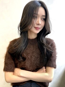 トゥルーズ 梅田店(TLUUS) 【TLUUS黒髪ココアベージュオリーブグレー小顔クラゲヘアー】