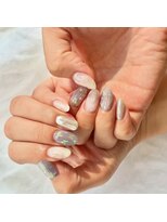 ヘアーアンドネイル キ アンティ(Hair&Nail Ki anty) パープル蝶々ネイル