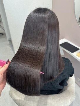 髪質改善カラー×グレージュ